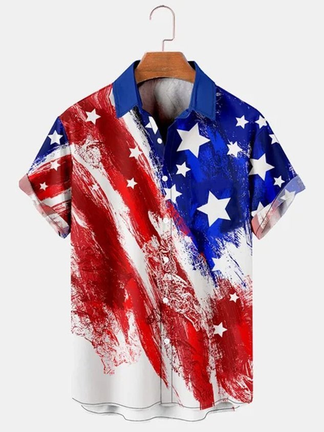 American Flag Patriotic Hawaiian Shirts – TankiniSkirt