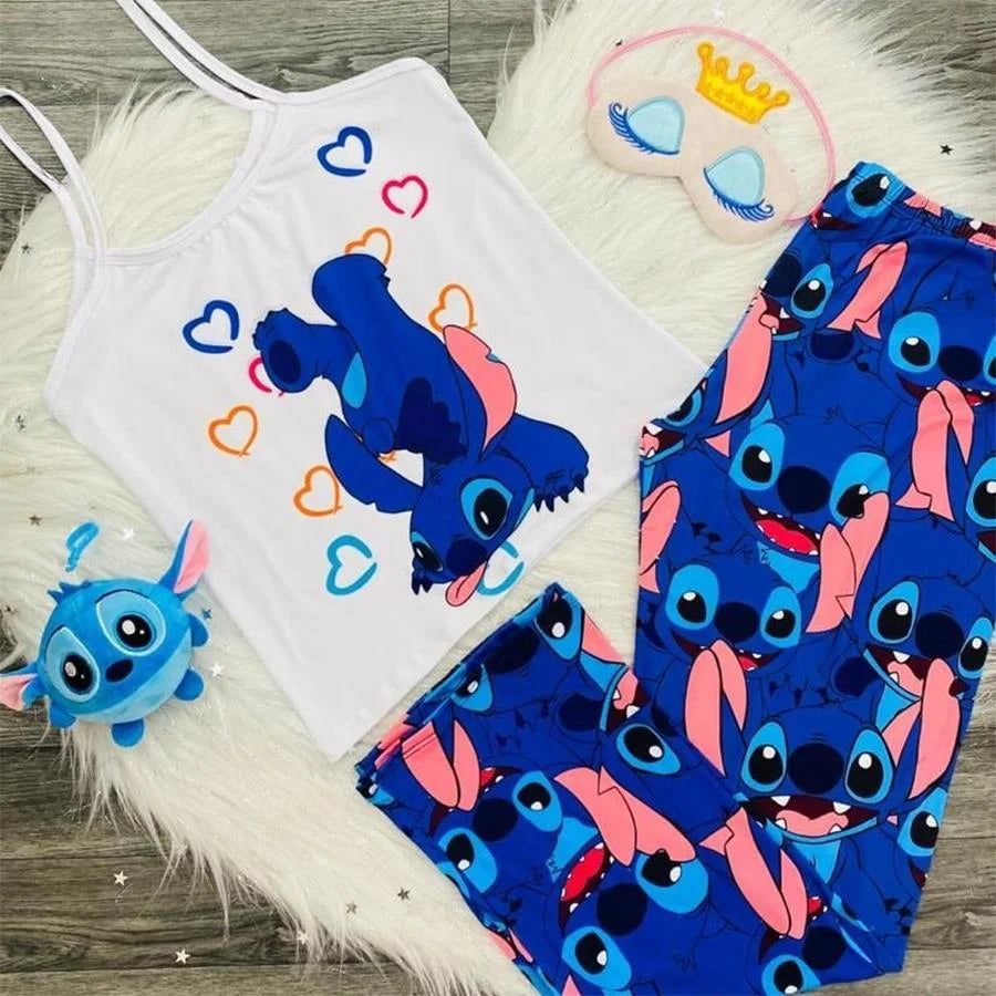 Stitch Cartoon Pajama Set – TankiniSkirt